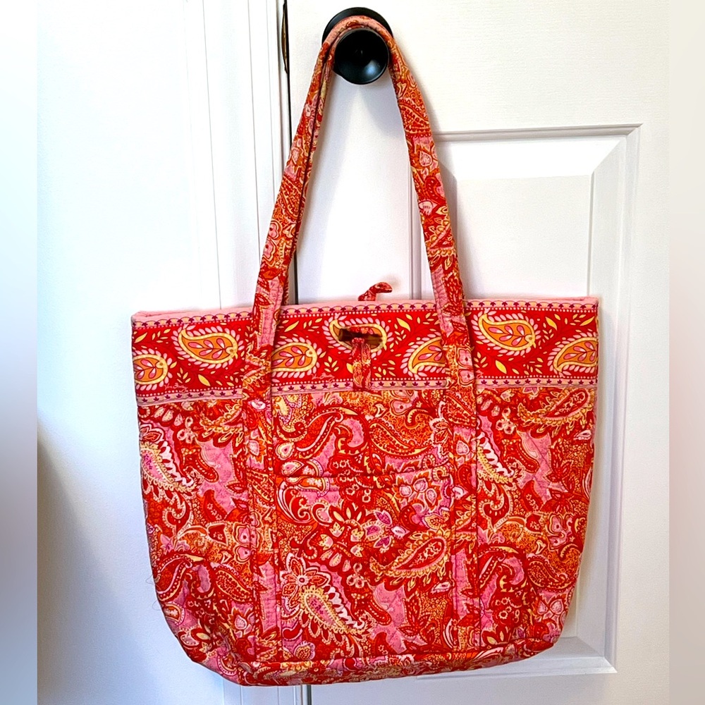 VINTAGE Vera Bradley tote - sherbert pattern